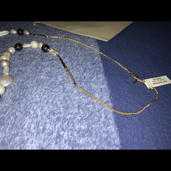 NWT ALEXIS BITTAR pearl,wood, an crystal beaded